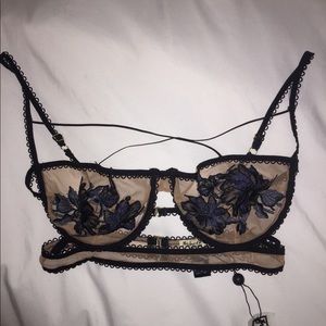 For Love and Lemons Daphne Appliqué Bra